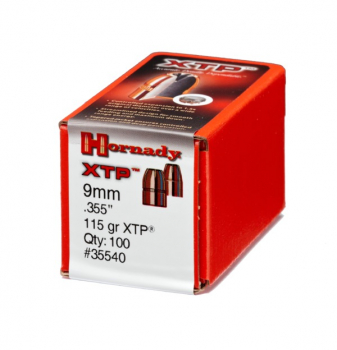 HORNADY 35540 HP/XTP 9MM - .355 115GR 100 STÜCK