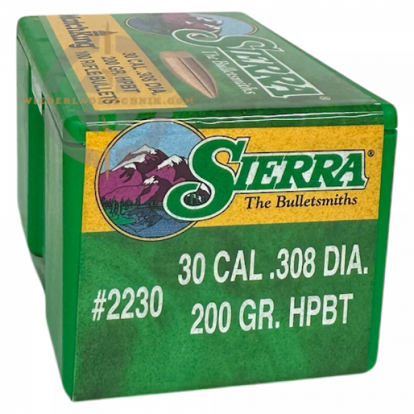 Wiederladetechnik - SIERRA 2230 MATCHKING® GESCHOSSE .30/.308 200GR ...