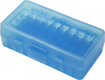 MTM KLAPPDECKELBOX 9MM FÜR 50 PATRONEN BLAU